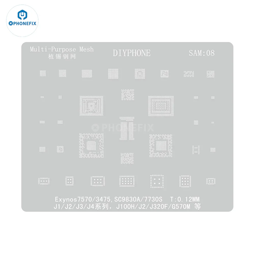 Samsung 0.12MM Universal Amaoe CPU BGA Reballing Stencil - Image 32