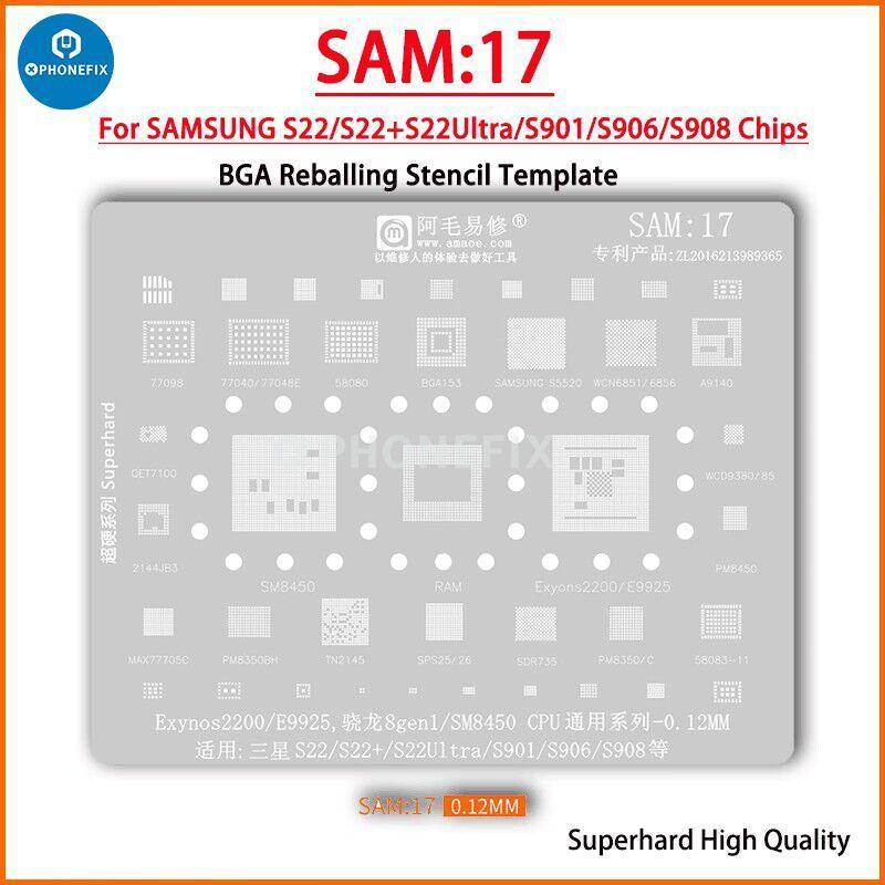 Samsung 0.12MM Universal Amaoe CPU BGA Reballing Stencil - Image 7