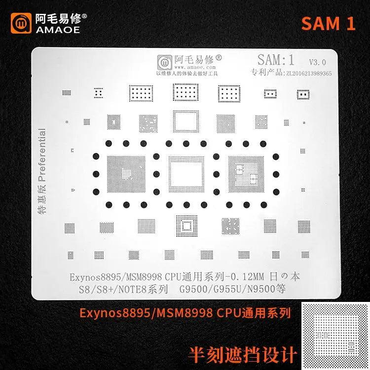 Samsung 0.12MM Universal Amaoe CPU BGA Reballing Stencil - Image 8