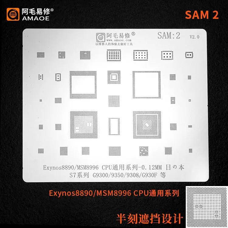 Samsung 0.12MM Universal Amaoe CPU BGA Reballing Stencil - Image 9
