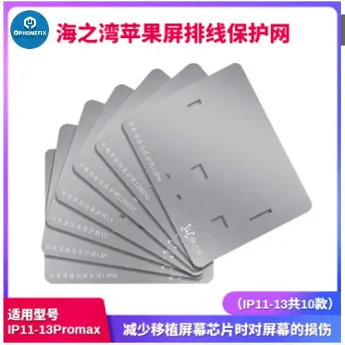 Screen Display IC Protection Reballing Stencil For iPhone 11-13PM - Image 2