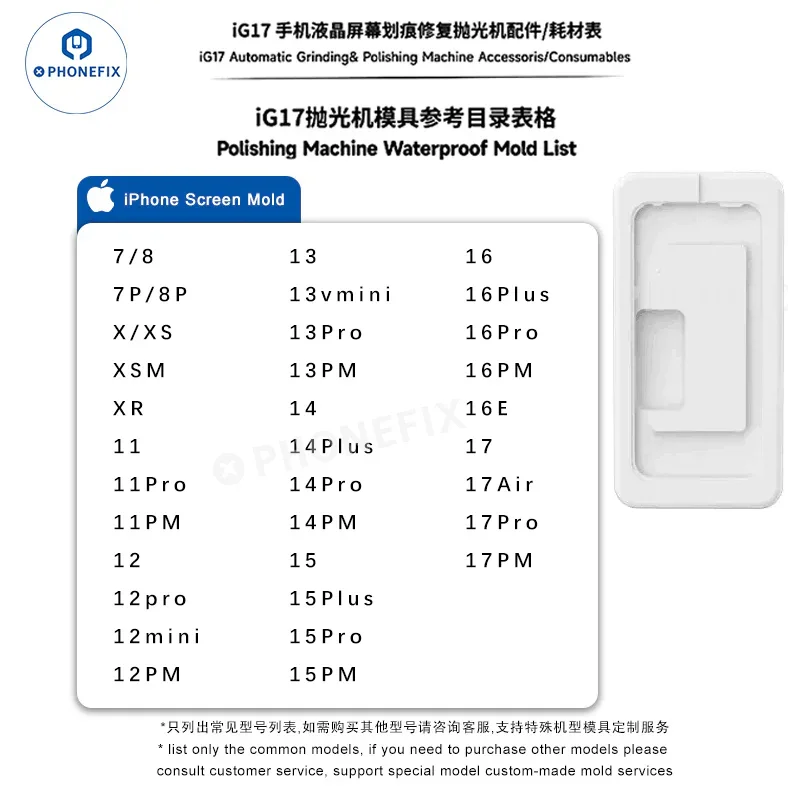 Screen Polishing Special Mold For iPhone iWatch Android Phone - Image 10