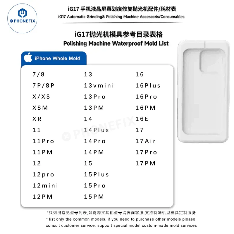 Screen Polishing Special Mold For iPhone iWatch Android Phone - Image 11