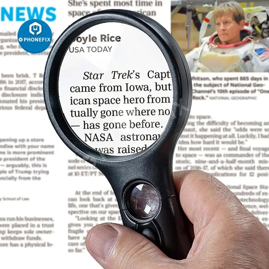 SeeZoom 3X 45X Lighted Magnifier For Reading/Soldering/Jewelry Identification - Image 4
