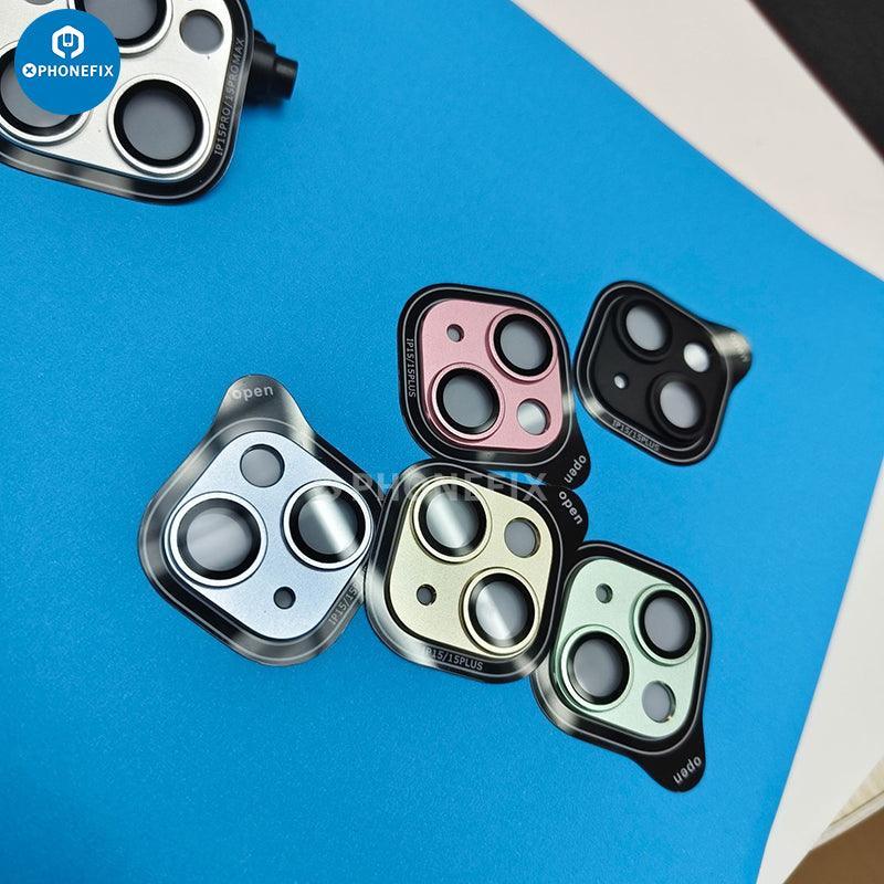 Shockproof Metal Rear Camera Lens Protector For iPhone 15 Series - Image 6