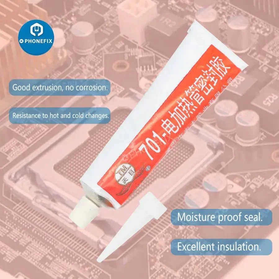 Silicone Industrial Adhesive 704 RTV Rubber Black Transparent Glue - Image 11