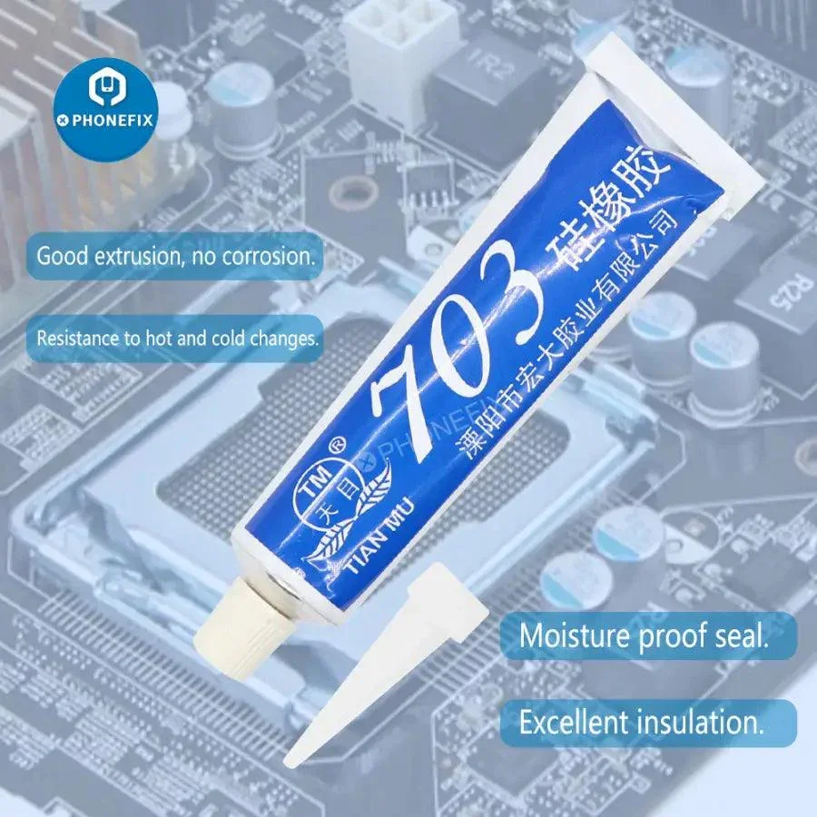 Silicone Industrial Adhesive 704 RTV Rubber Black Transparent Glue - Image 17