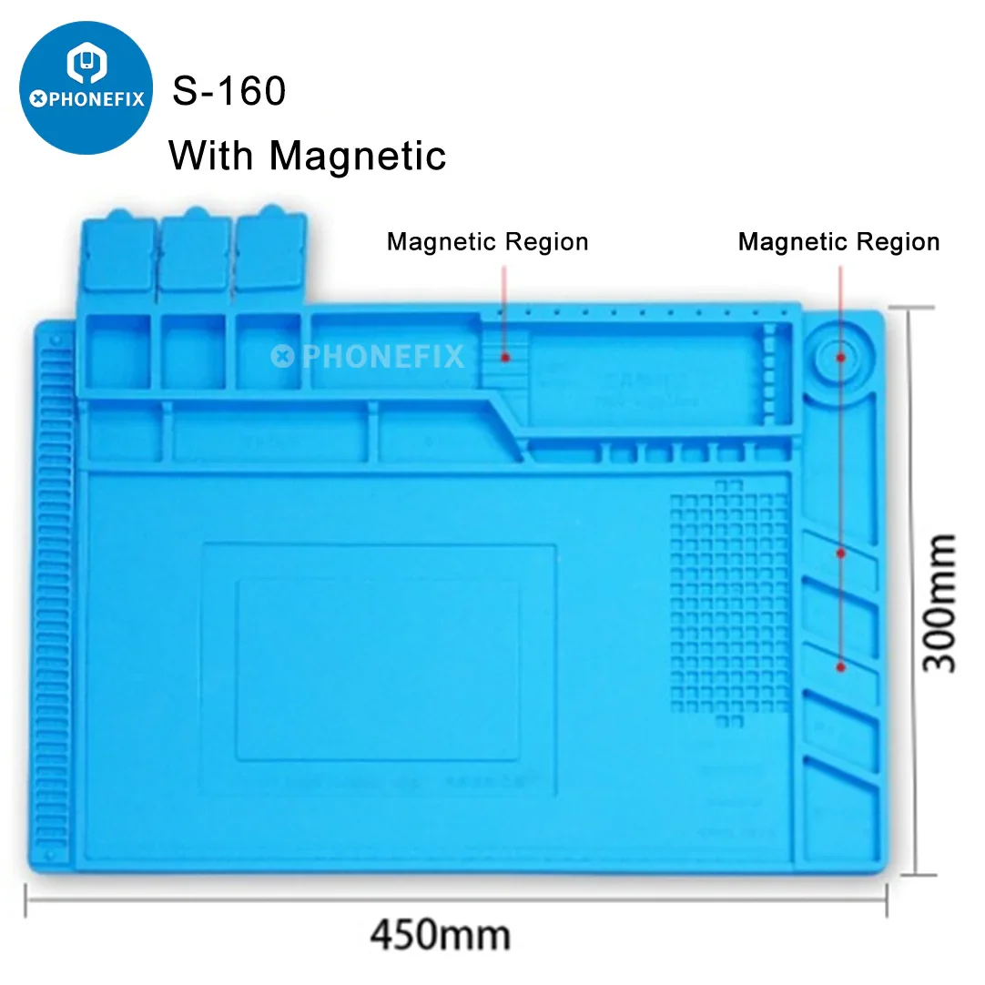 Silicone Soldering Mat With Magnetic Work Parts For Phone Repair - Image 12