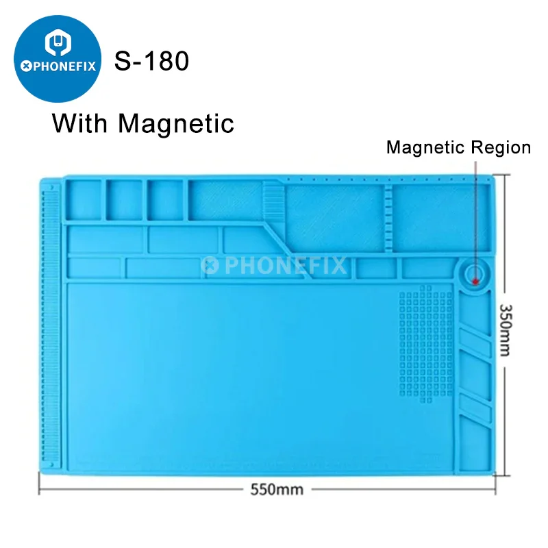 Silicone Soldering Mat With Magnetic Work Parts For Phone Repair - Image 13