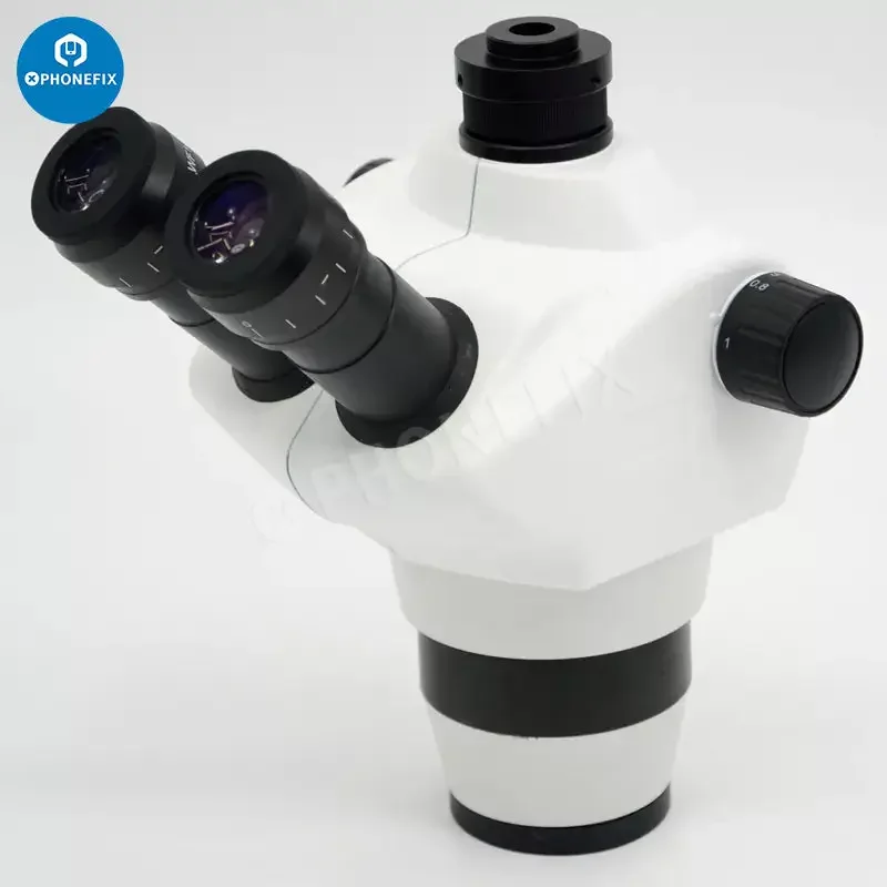 Simul-focal 8X-50X Industrial Trinocular Stereo Microscope With Lens - Image 11