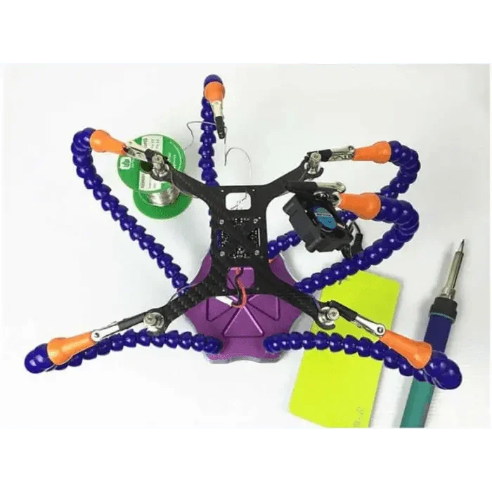 Six Flexible Arms PCB Soldering Holder Circuit Board Repair Station - Image 5