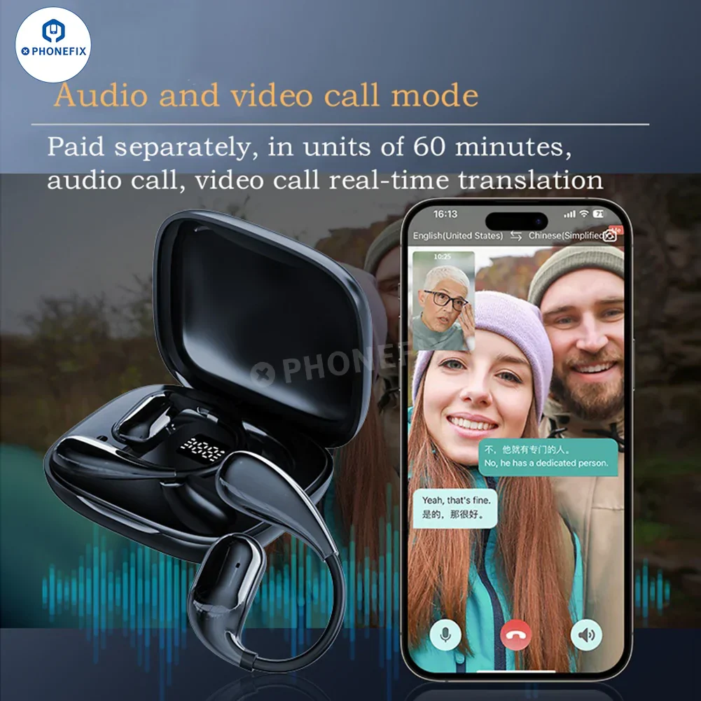 Smart Bluetooth Translation Earbuds AI Language Translator Headsets - Image 3