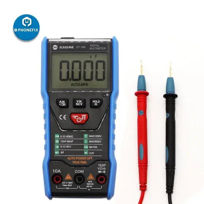 Smart DT-19N Digital Multimeter AC DC Resistance Tester Meter - Image 3