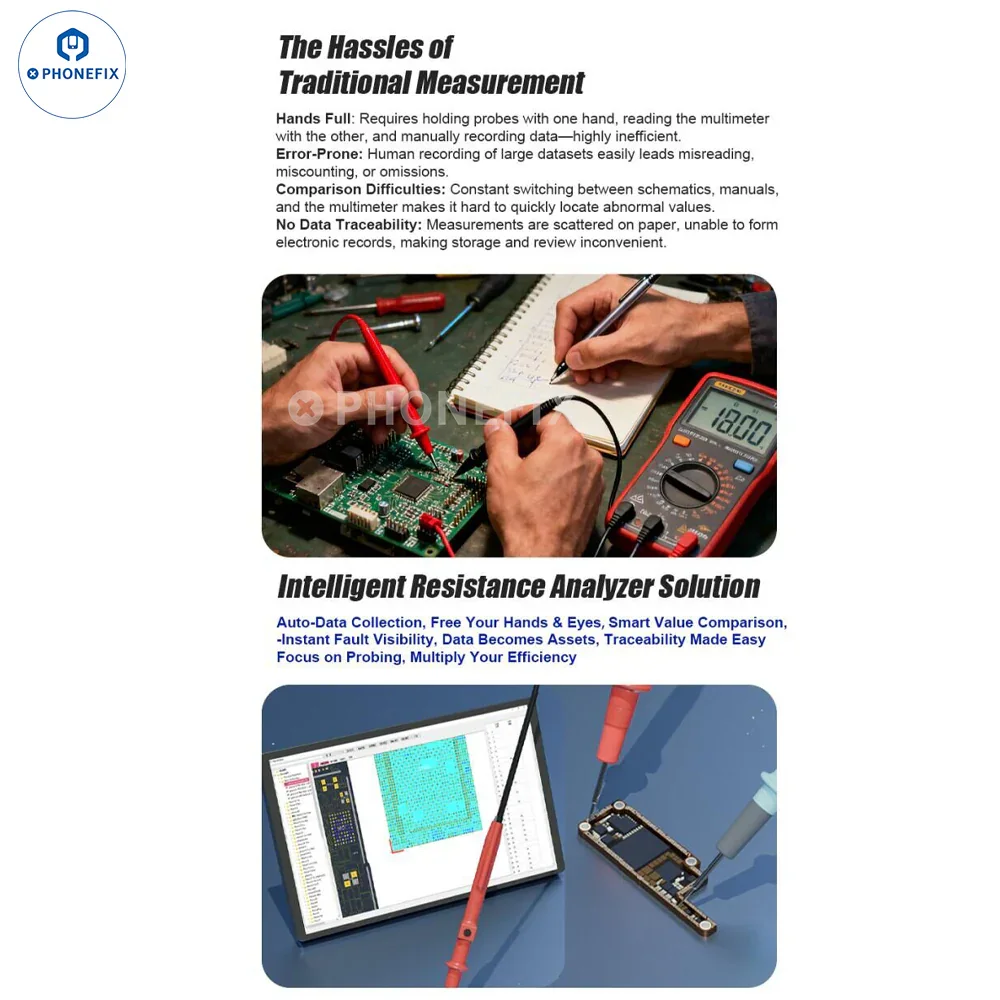 Smart Resistance Analyzer for Phone PCB IC Socket Troubleshooting - Image 3