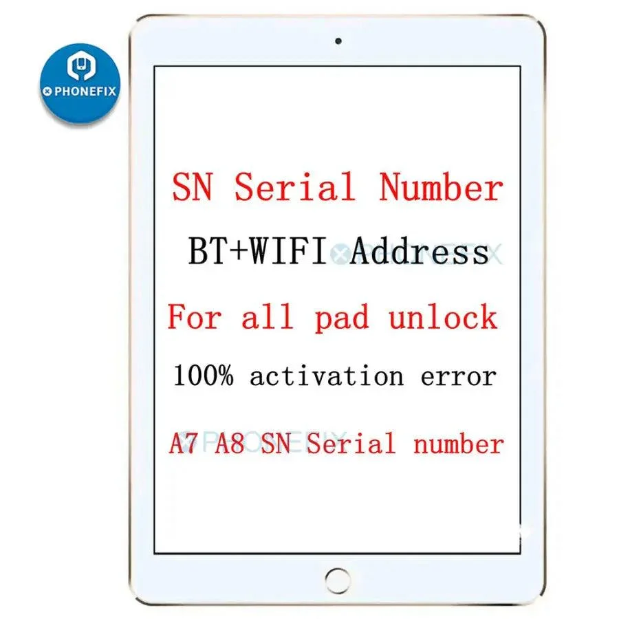 SN Serial Number For iPad Mini 1234 Air Pro iPad icloud unlock - Image 3