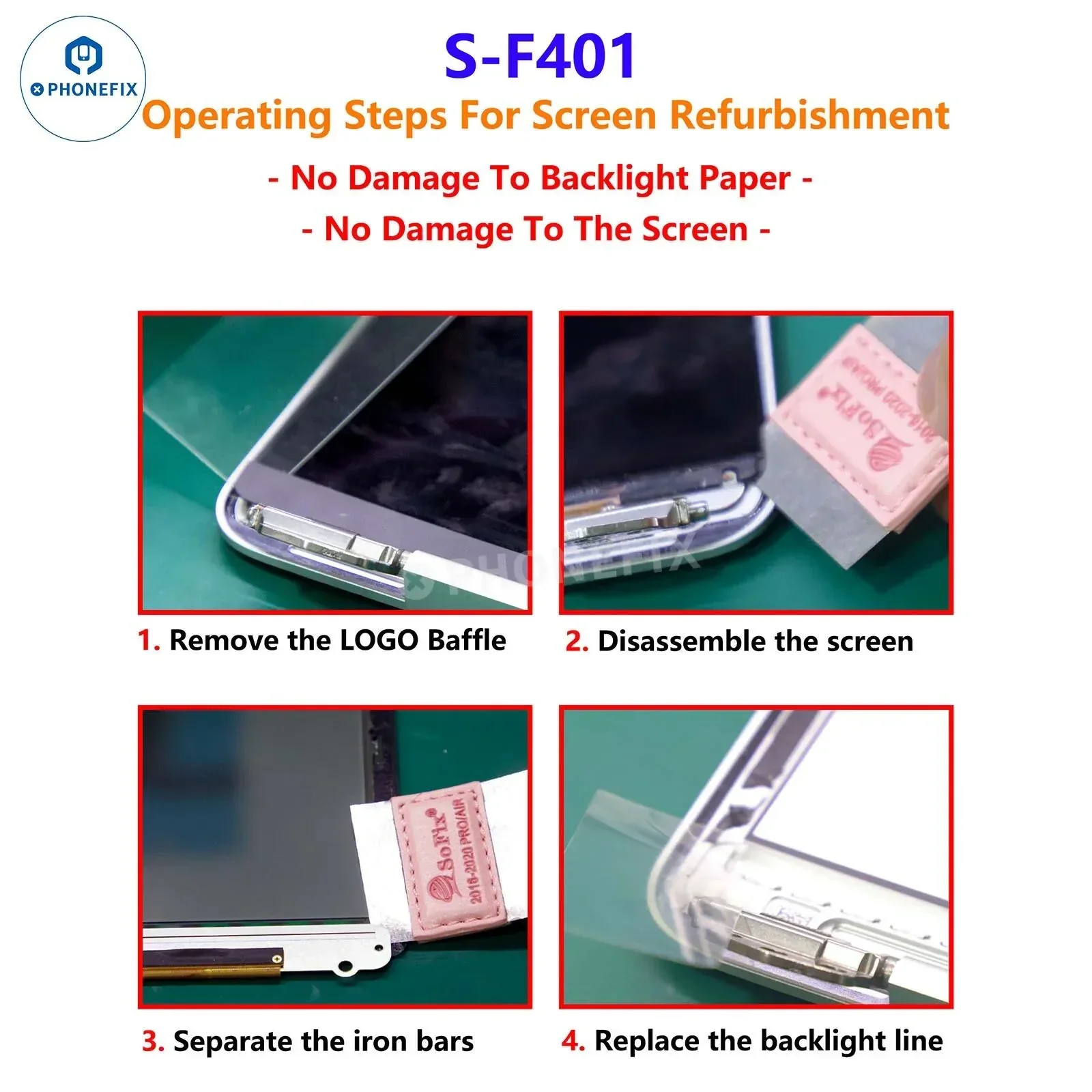 SoFix S-F401 Screen Removal Tool For MacBook LCD Refurbishment - Image 4