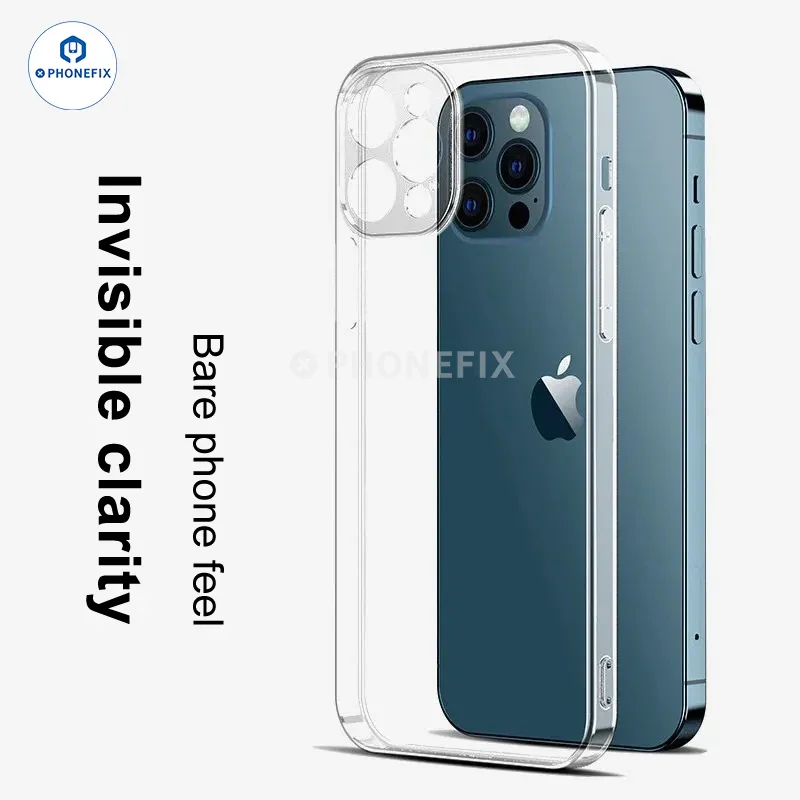 Soft TPU Full-Cover Silicone Cases For iPhone 12-16 Pro Max - Image 10