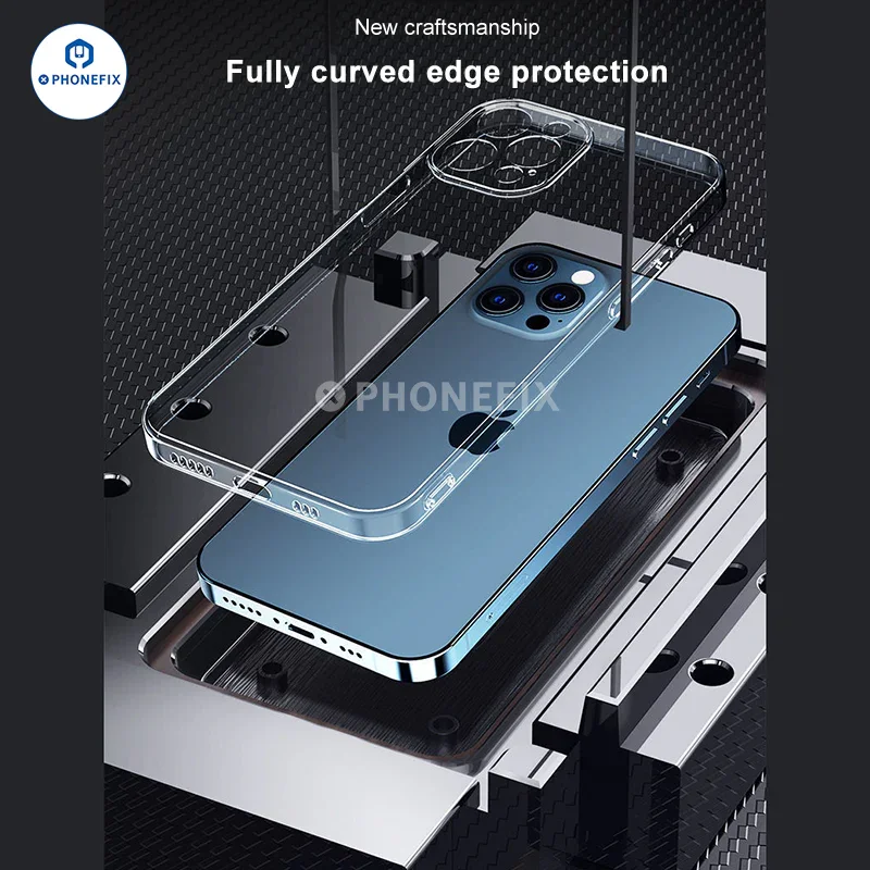Soft TPU Full-Cover Silicone Cases For iPhone 12-16 Pro Max - Image 3