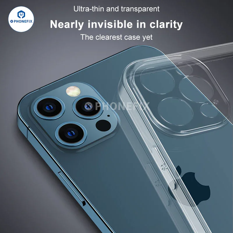 Soft TPU Full-Cover Silicone Cases For iPhone 12-16 Pro Max - Image 6