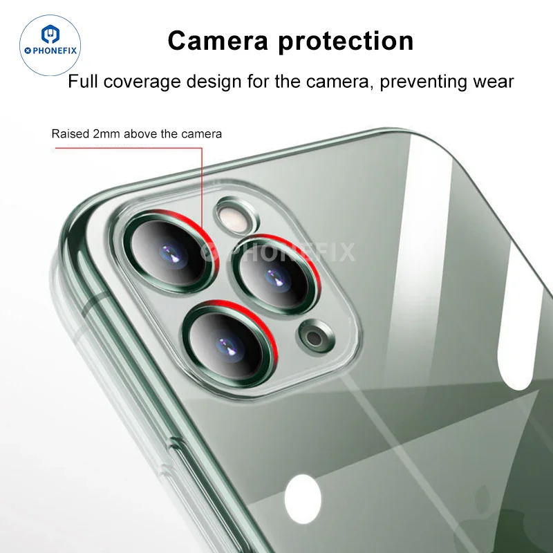 Soft TPU Full-Cover Silicone Cases For iPhone 12-16 Pro Max - Image 9