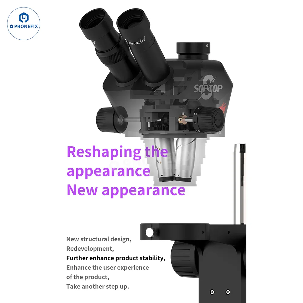 SOPTOP 7-60X Ultra Trinocular Stereo Microscope with 4K Camera - Image 3