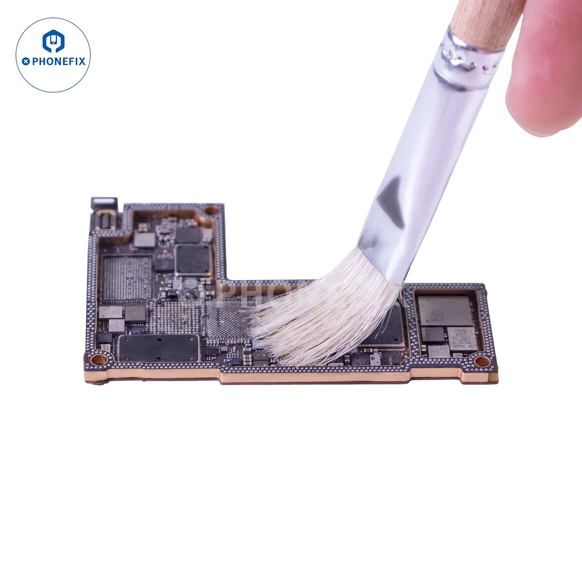 SS-022B Safe Brush: Dual-Head PCB Cleaning Tool for Mobile Repair - Image 3
