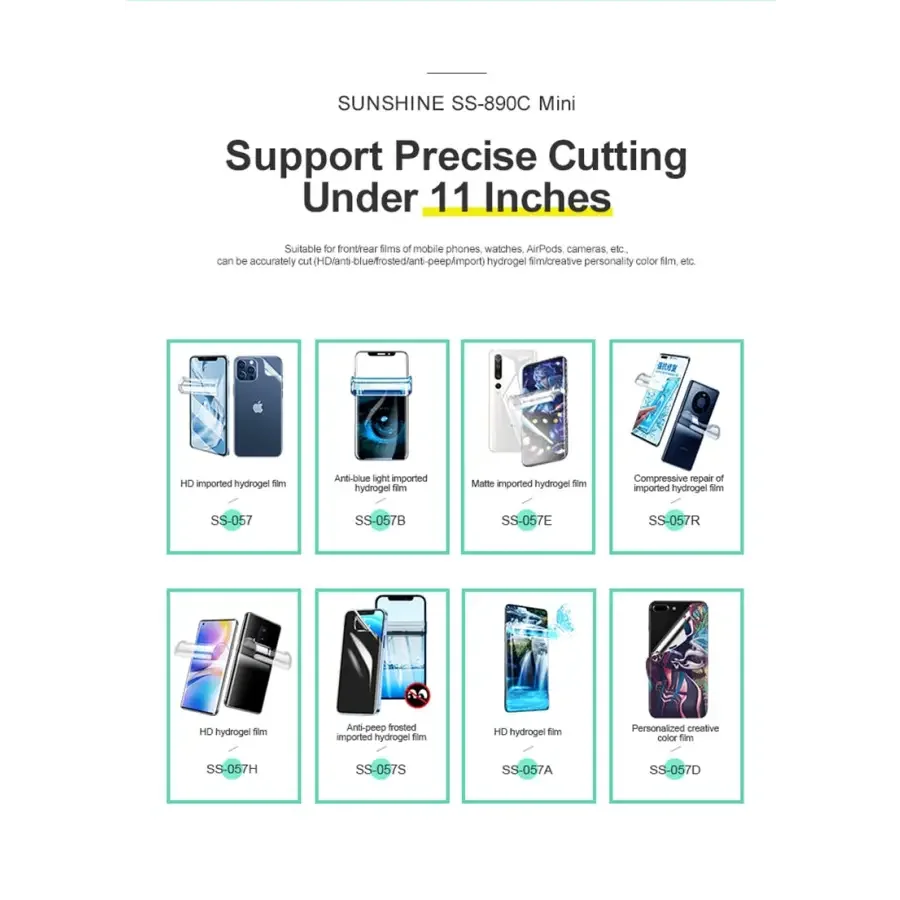SS-890C Mini Cutting Machine Intelligent DIY Hydrogel Film Cutting Tool - Image 3