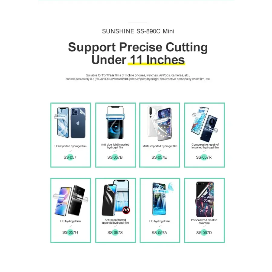 SS-890C Multifunction Intelligent Film Cutting Machine For Front Rear Film - Image 13