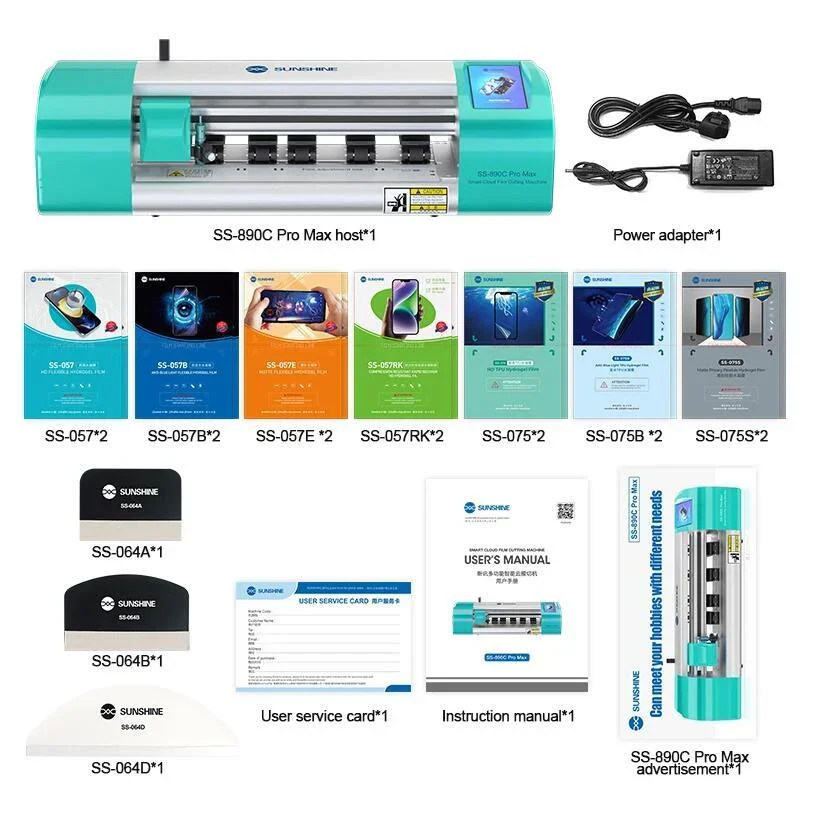 SS-890C One-Click Mobile Phone Screen Protector Film Cutting Machine - Image 4