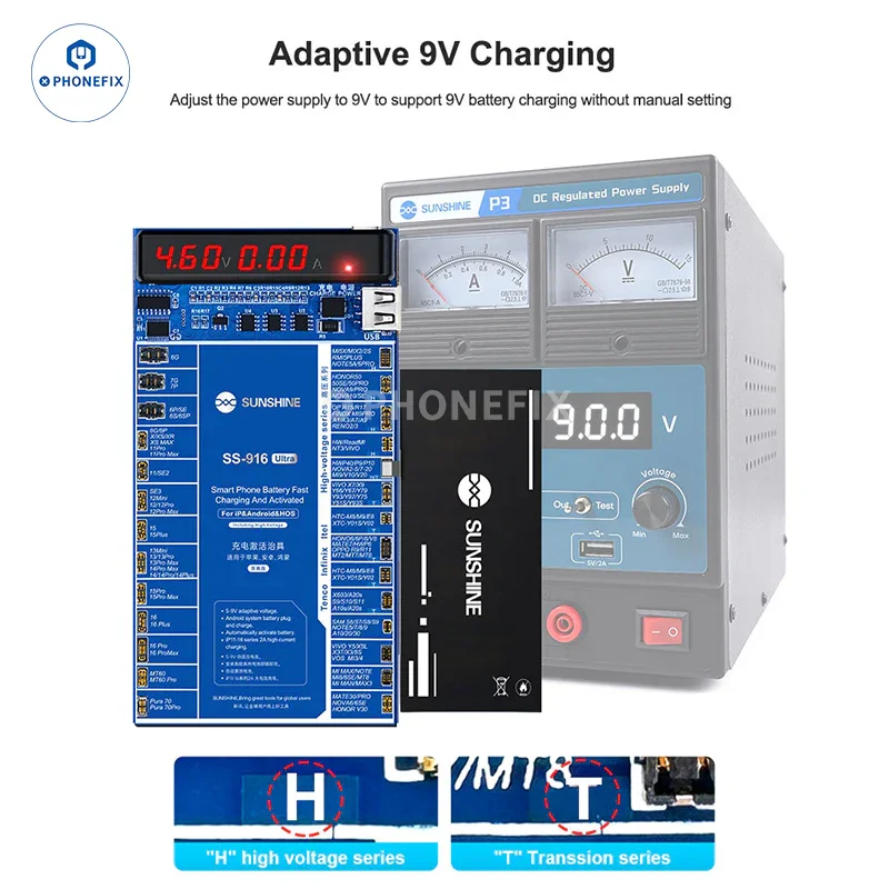 SS-916 Ultra Android & iPhone X-16 Fast Charging Battery Activation Board - Image 3