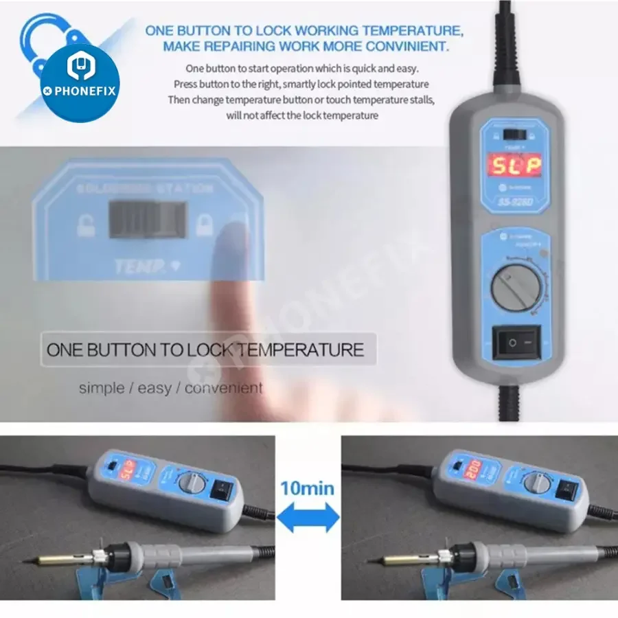 SS-928D Smart Thermostat Soldering Iron with LED Digitai Display - Image 4