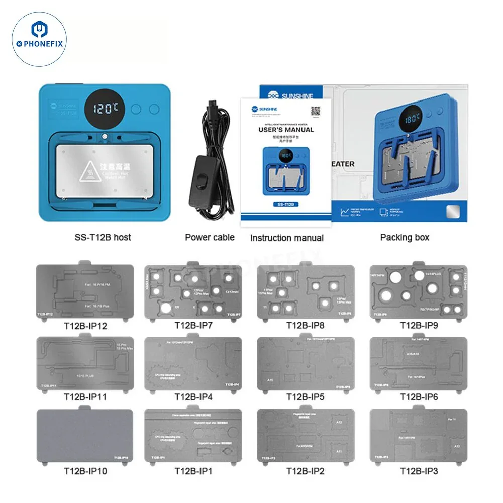 SS-T12B Motherboard Heater Platform For Android iPhone Repair - Image 3