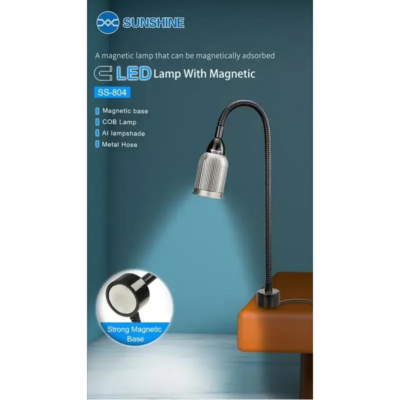 SS804 Magnetic LED Lamp Aluminum Universal Lampshade for Repair - Image 10