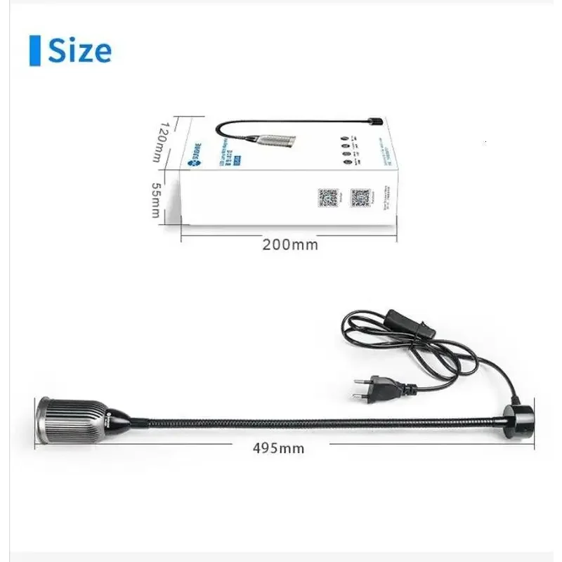 SS804 Magnetic LED Lamp Aluminum Universal Lampshade for Repair - Image 8