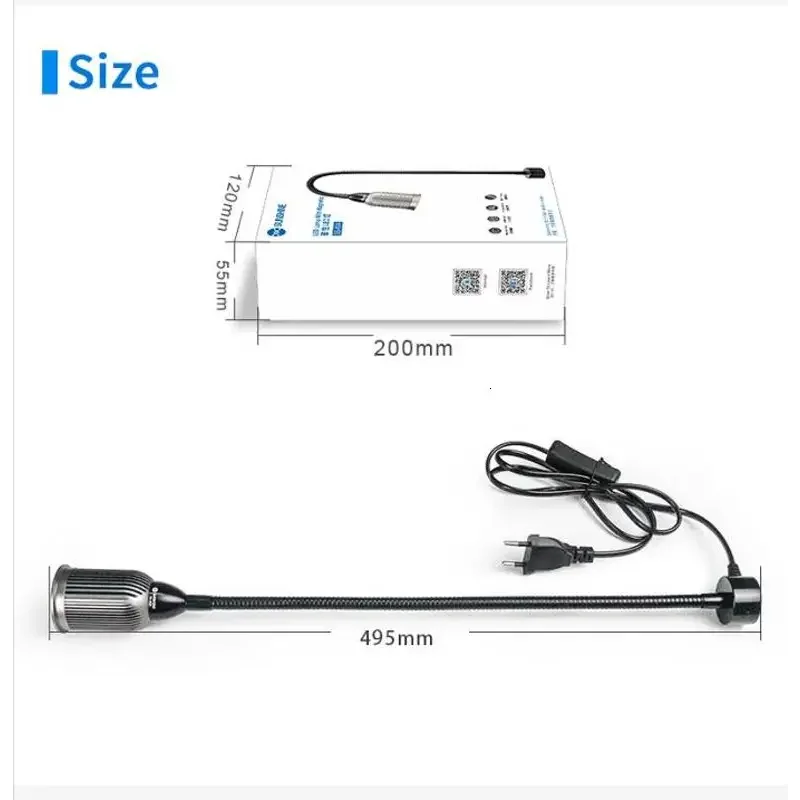 SS804 Magnetic LED Lamp Aluminum Universal Lampshade for Repair - Image 9