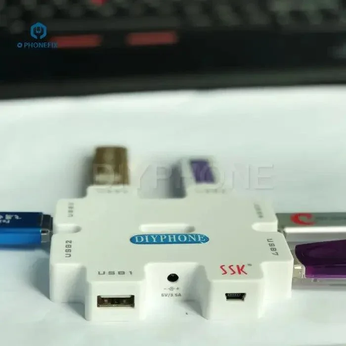 SSK SHU011 USB HUB Power Splitter 7 Ports USB Extender - Image 3