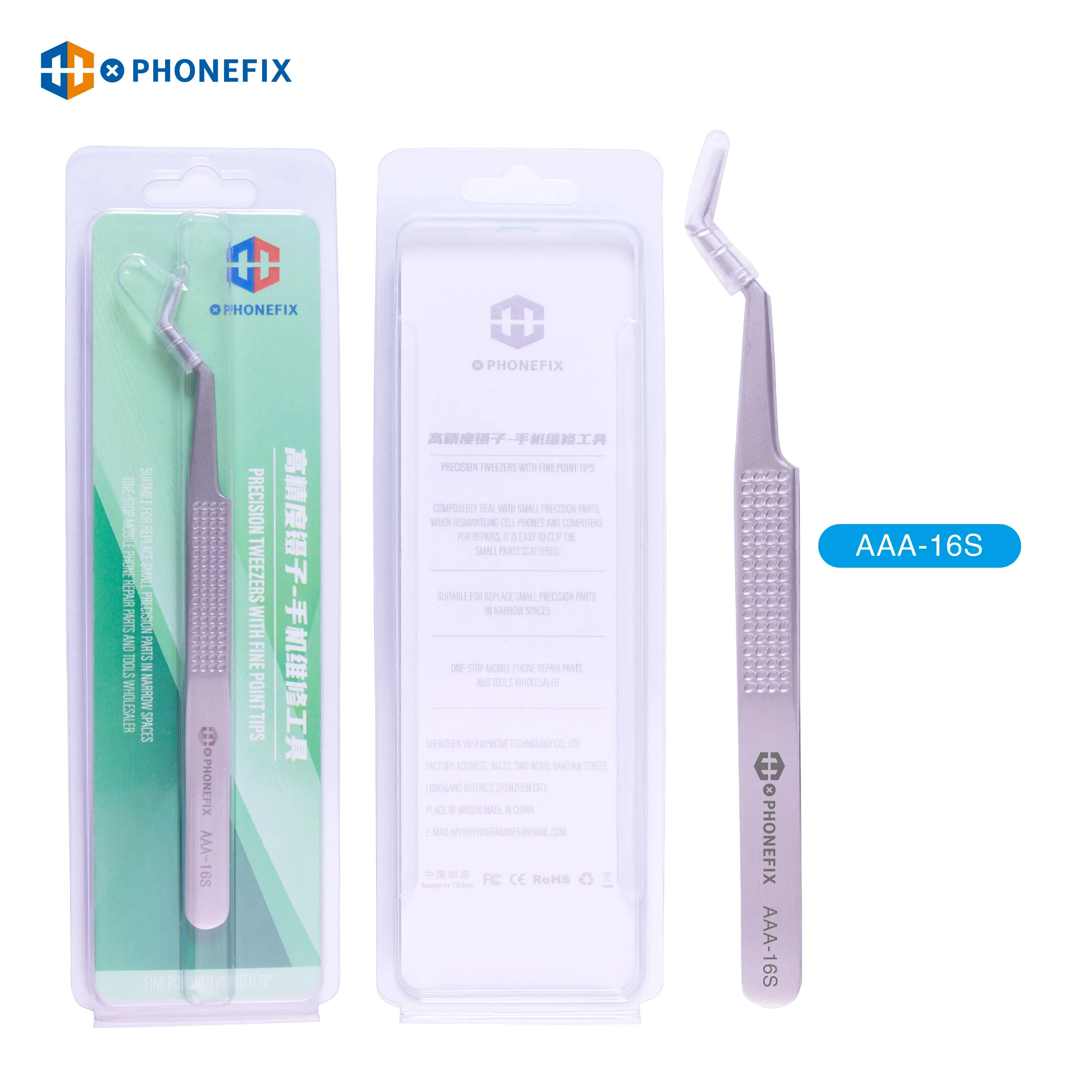 Stainless Steel Anti-Static Tweezers Precision Pointed Tweezers Tool - Image 3