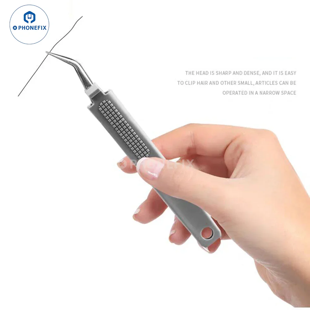 Stainless Steel Precision Tweezers Anti-static Sheathed Tweezers - Image 5