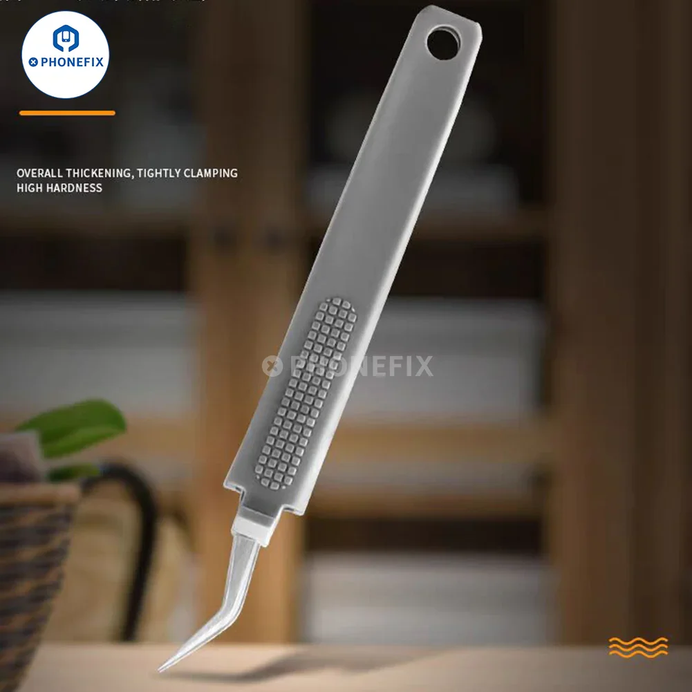 Stainless Steel Precision Tweezers Anti-static Sheathed Tweezers - Image 6