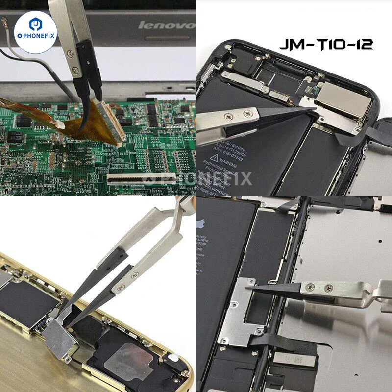 Straight Head / Anti-static Cross Type Tweezers Phone Repair Tool - Image 2