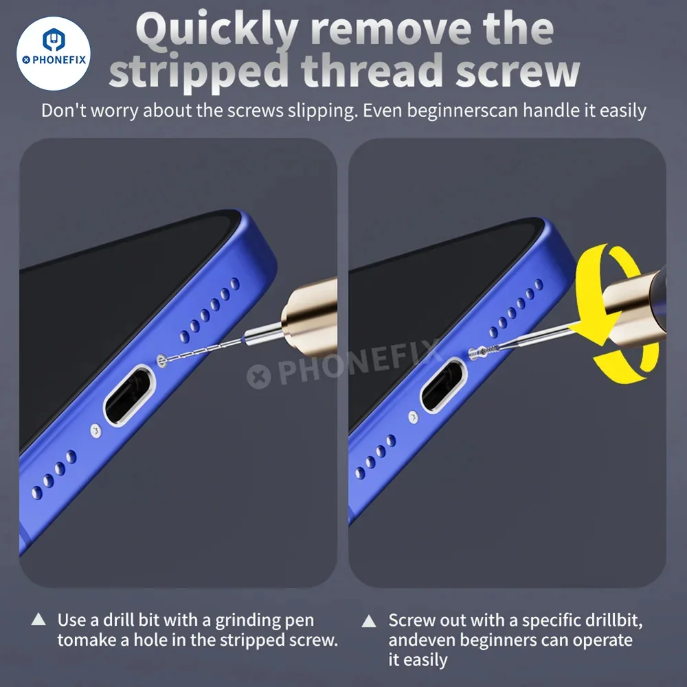 Stripped Screw Extractor Kit for Phone Laptop Screw Removal - Image 6