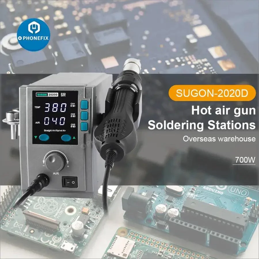 SUGON 2020D 700W Hot Air Gun BGA Desoldering Station Rework - Image 3