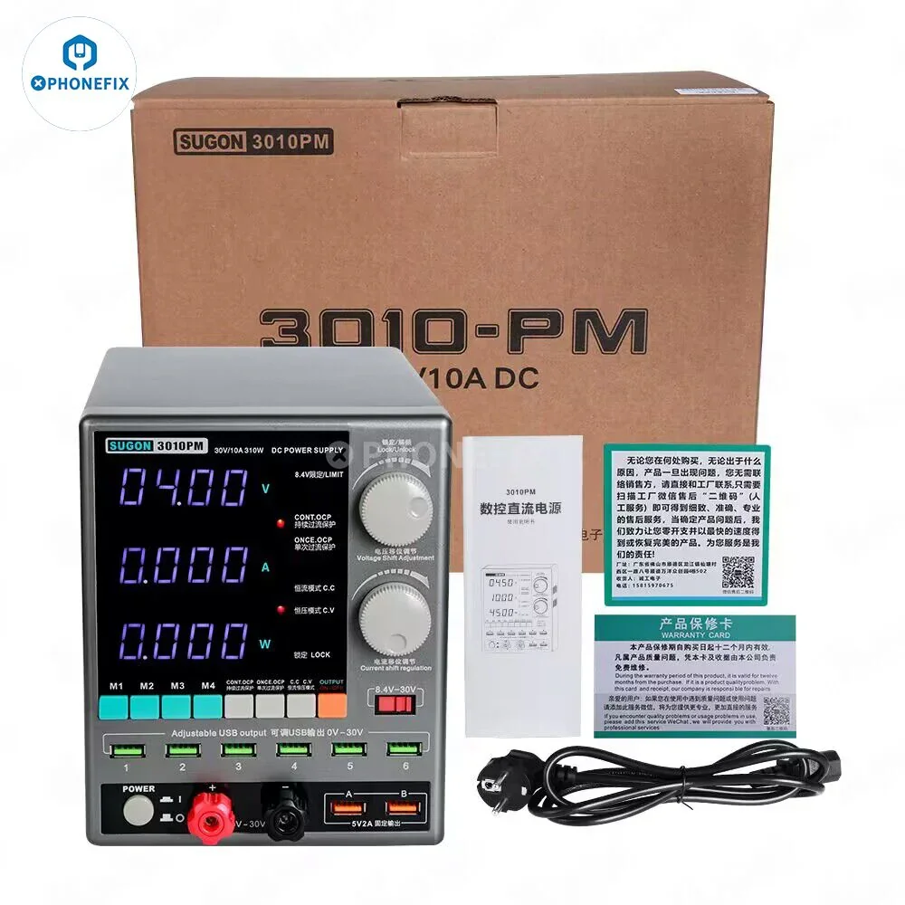 SUGON 3010PM 310W 30V 10A DC Power Supply 4-Digits Display - Image 2