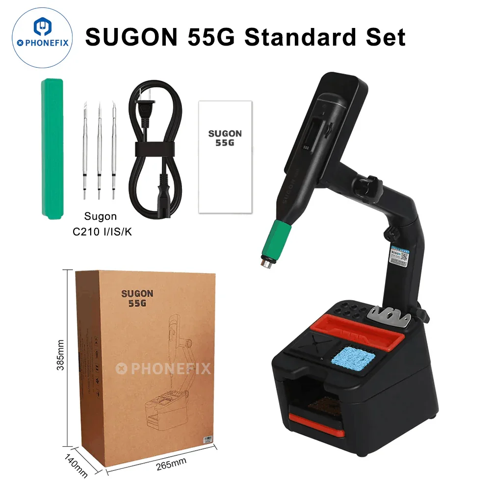 SUGON 55G Wireless Soldering Station Compatible JBC C210 Tips - Image 11