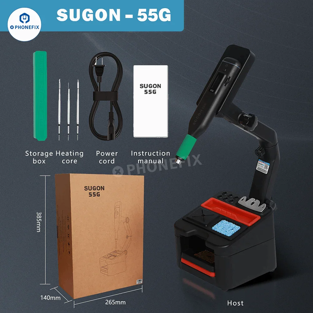 SUGON 55G Wireless Soldering Station Compatible JBC C210 Tips - Image 12