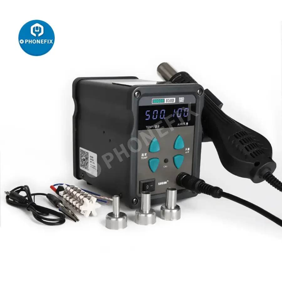 SUGON 858D Hot Air Gun BGA Rework Station Welding Soldering - Image 7