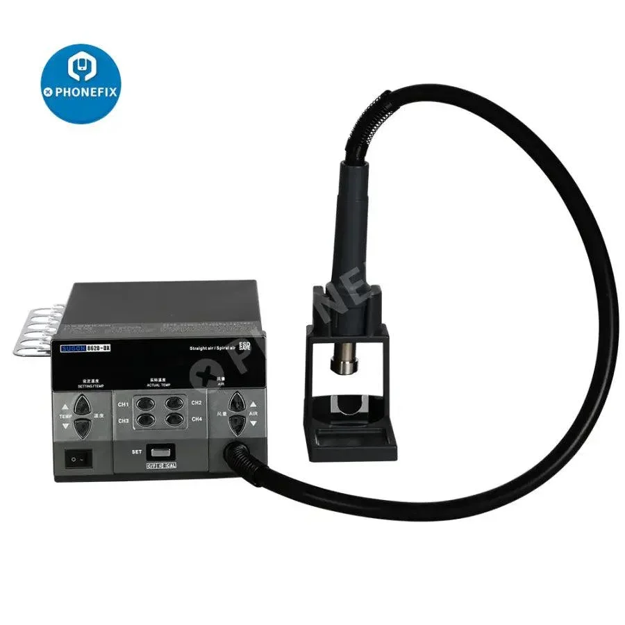 SUGON 8620DX 1000W Hot Air Rework Station With 45 Degree Nozzles - Image 4