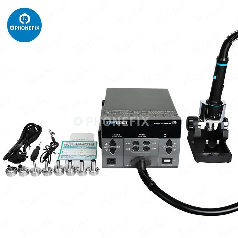 Sugon 8630Pro Intelligent Hot Air Gun BGA Rework Station - Image 8
