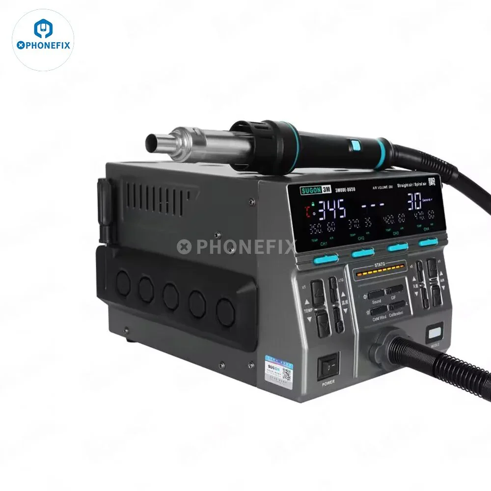 SUGON 8650 1300W Hot Air Gun BGA Desoldering Rework Station - Image 5