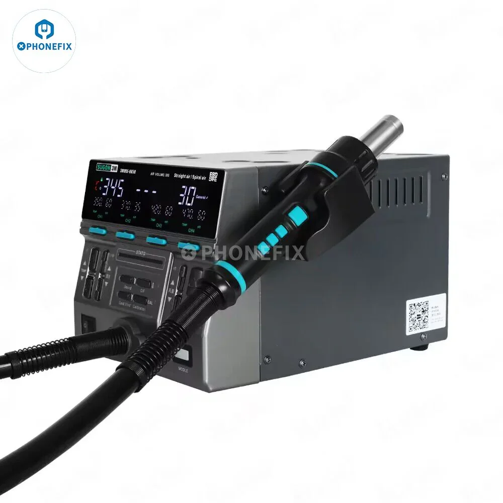 SUGON 8650 1300W Hot Air Gun BGA Desoldering Rework Station - Image 8